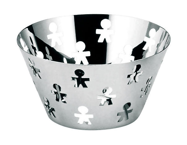 Alessi Obstschale silber 23 cm Girotondo