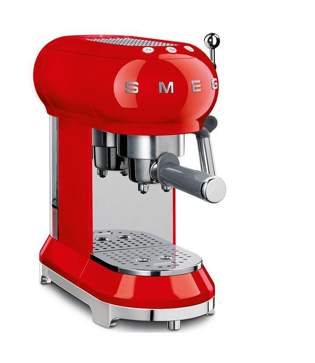 Smeg Espressomaschine ECF01 1,0 l 1350 W 50's Style rot tischwelt.de