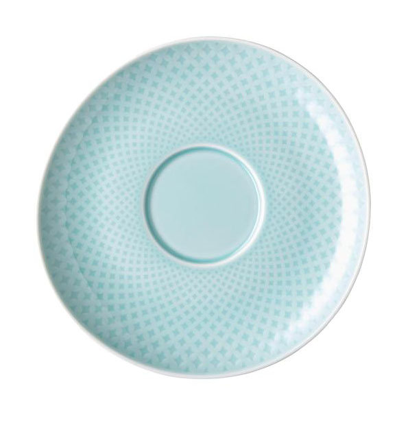 Rosenthal Café au Lait Untertasse 18 cm Junto Opal Green