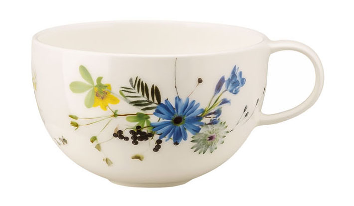 Brillance Fleurs des Alpes – Plato De Postre 21 CM – Trellis Home Decor