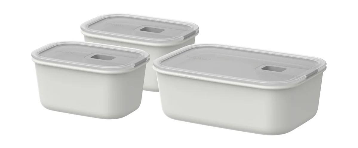 Frischhaltedose 3-tlg. EasyClip Nordic White