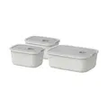 Frischhaltedose 3-tlg. EasyClip Nordic White Mepal