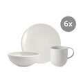 Frühstücksset NewMoon, Frühstücksteller, Bowl, Becher mit Henkel 18-tlg. Villeroy & Boch