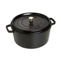 Cocotte 30 cm schwarz Staub