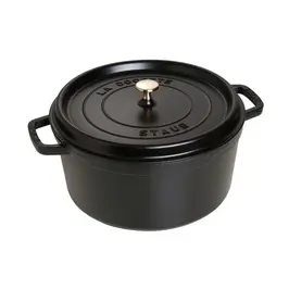 Cocotte 30 cm schwarz Staub