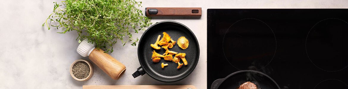 Pfannen mit abnehmbarem Griff