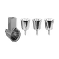 Gemüseschneider-Set für Küchenmaschinen 4-tlg. edelstahl Smeg