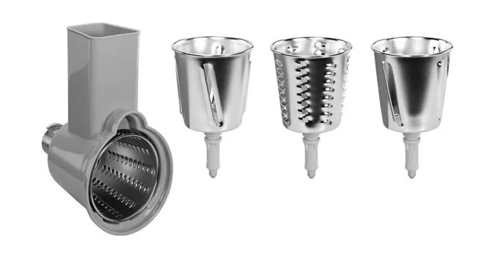 Gemüseschneider-Set für Küchenmaschinen 4-tlg. edelstahl