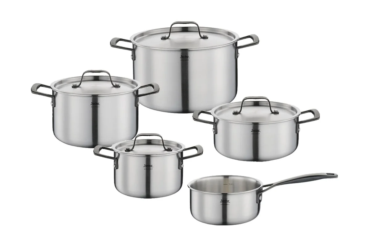 Topf-Set 5-tlg. Gourmet schwarz