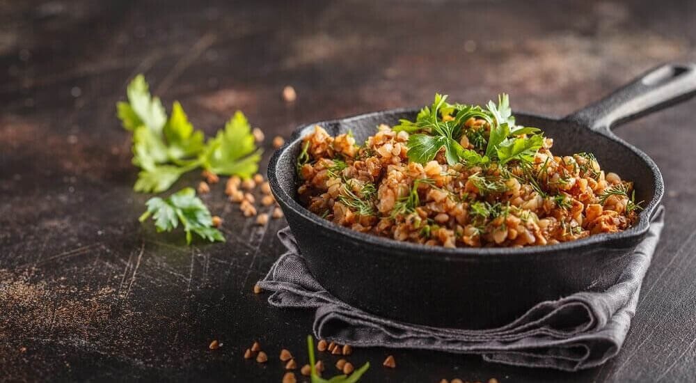 Pfanne aus Gusseisen