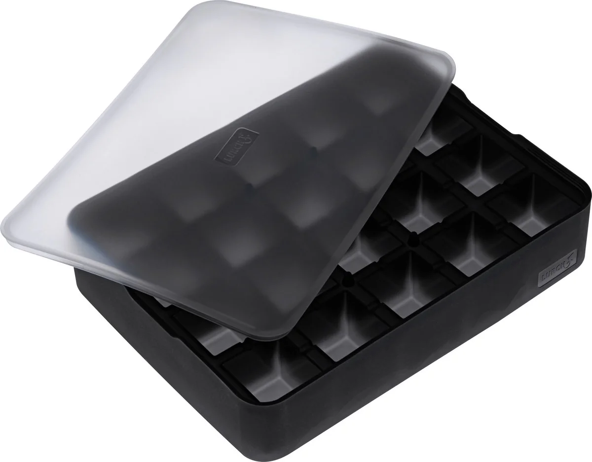 Eiswürfelform Würfel 3 cm Flexi-Form schwarz