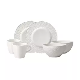 Frühstücksset 6-tlg. Manufacture Rock blanc Villeroy & Boch