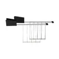 Toaster 2 Zangen schwarz Plisse Alessi