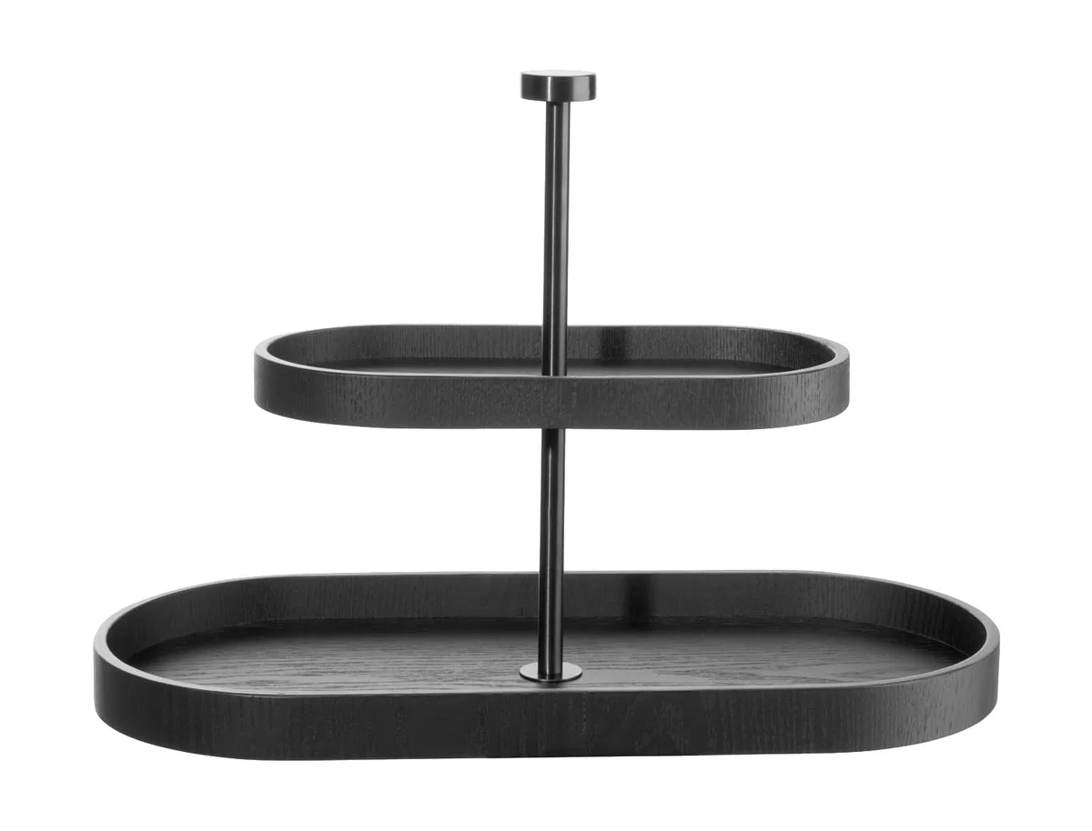 Etagere 2-stufig Wood Black