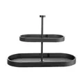 Etagere 2-stufig Wood Black ASA