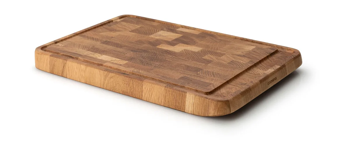 Tranchierbrett 42x29x3 cm Eiche Stirnholz