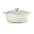 Ovaler Bräter 31cm Meringue Gusseisen - Signature Le Creuset