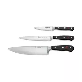 Messer-Set 3-tlg. Classic schwarz Wüsthof