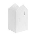 Haus der schönen Dinge „Scheune“ 9x8x17 cm weiß Räder