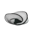 Tischschmuck Schale schwarz Trinity Alessi
