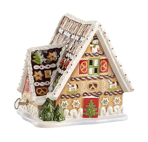 Christmas Toys Lebkuchenhaus mit Spieluhr 16x13x16 cm