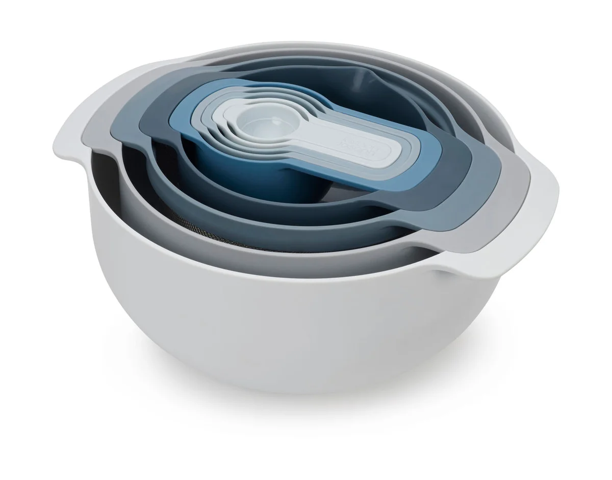 9 Plus Schüssel-Set 9-tlg. Nest Editions blau