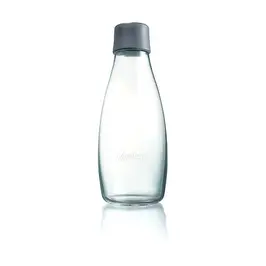 Glasflasche 0,5ltr. grau Retap