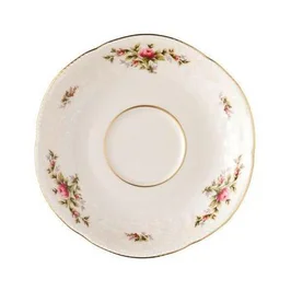 Kaffee-Untertasse 14 cm Sanssoucci Elfenbein Moosrose neu Poliergold Ramona Rosenthal