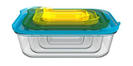 Glasset 4tlg. mit Deckel Nest Storage