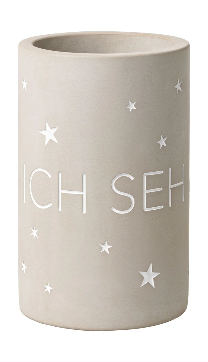 Flaschenkühler Ich seh Sterne 22 cm grau
