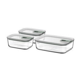 Glas Frischhaltedose EasyClip NEU Nordic Sage 3er Set 2x700 ml + 1500 ml Mepal