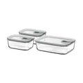 Glas-Frischhaltedose 3-tlg. EasyClip Nordic Sage Mepal