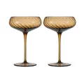 Champagner-Schale 2er-Set Opacity braun Byon