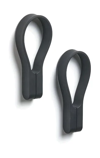 Handtuchhalter Loop Magnet 2er-Set schwarz