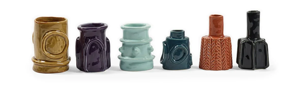 Vasen Glazed Molly sortiert