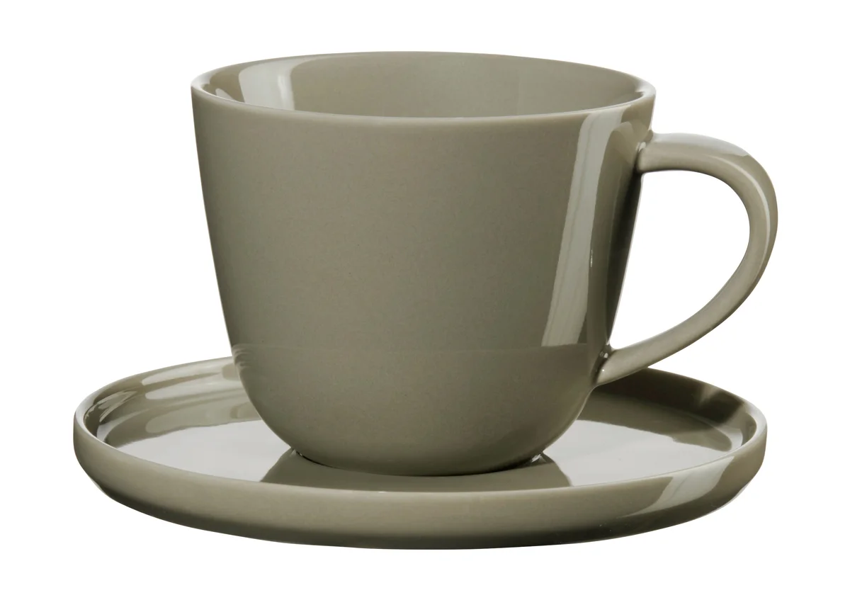 Kaffeetasse mit Unterteller, shiso coppa Ø8,9cm H:7,2cm 0,25l