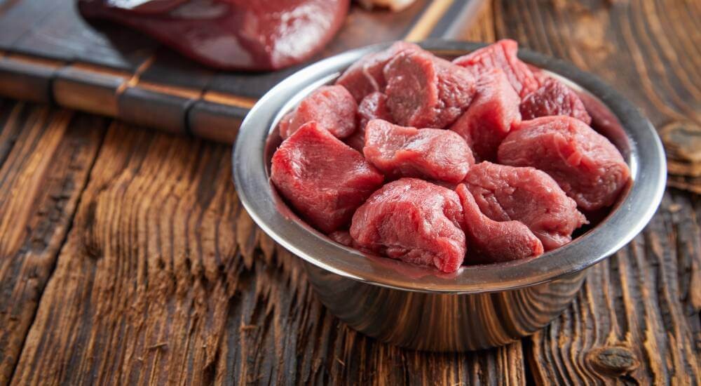 Edelstahlschüssel für Fleisch