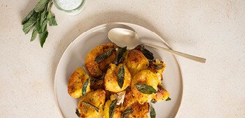 Salbei-Quetschkartoffeln aus dem Airfryer