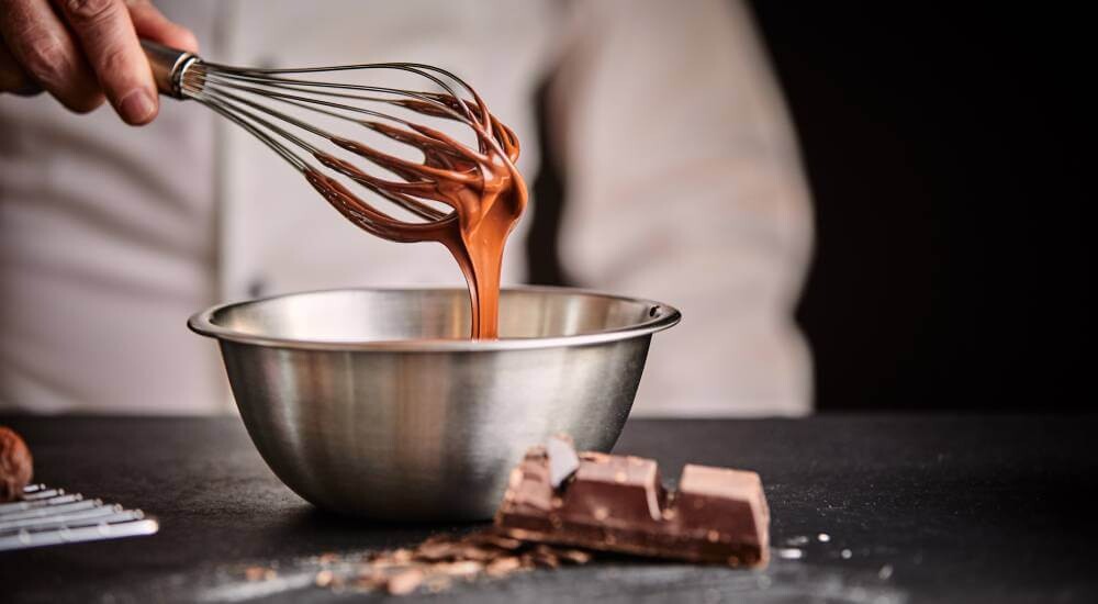 Edelstahlschüssel für Backen