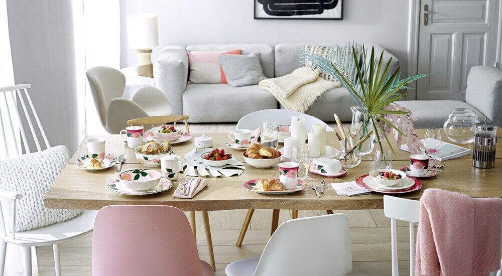 Geschirr Stile mit Blumen