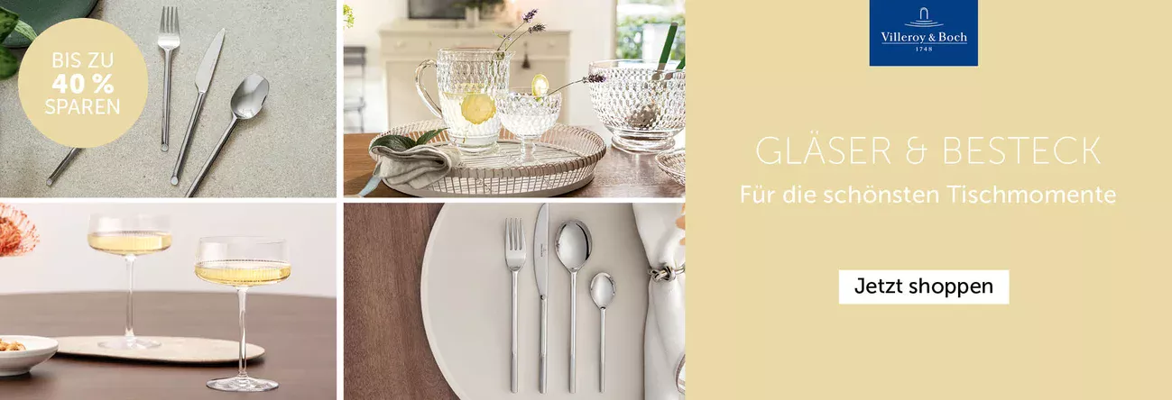 V&B Gläser und Besteck