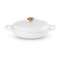 Gourmet-Profitopf mit Deckel 30 cm Signature White Le Creuset