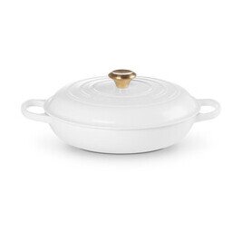 Gourmet-Profitopf mit Deckel 30 cm Signature White Le Creuset