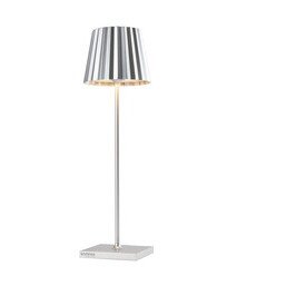 Akku-Tischleuchte 38 cm 2,4 W Troll 2.0 silber Sompex
