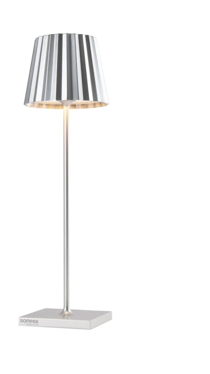 Akku-Tischleuchte 38 cm 2,4 W Troll 2.0 silber