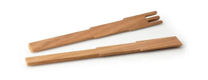 Salatbesteck 35cm Pixel Eiche