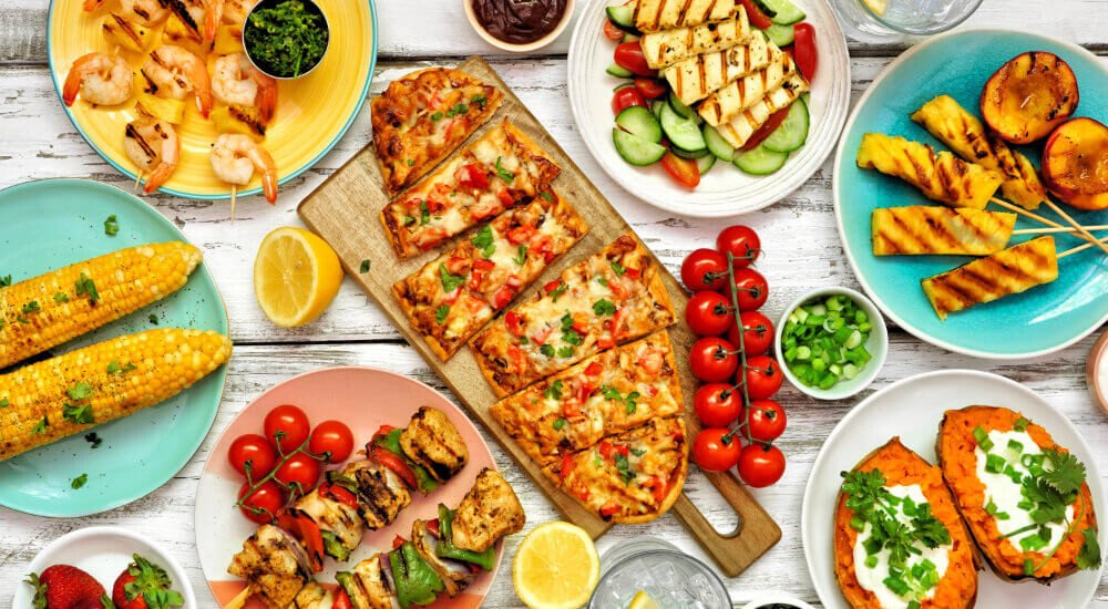 Geschirr für den Sommer