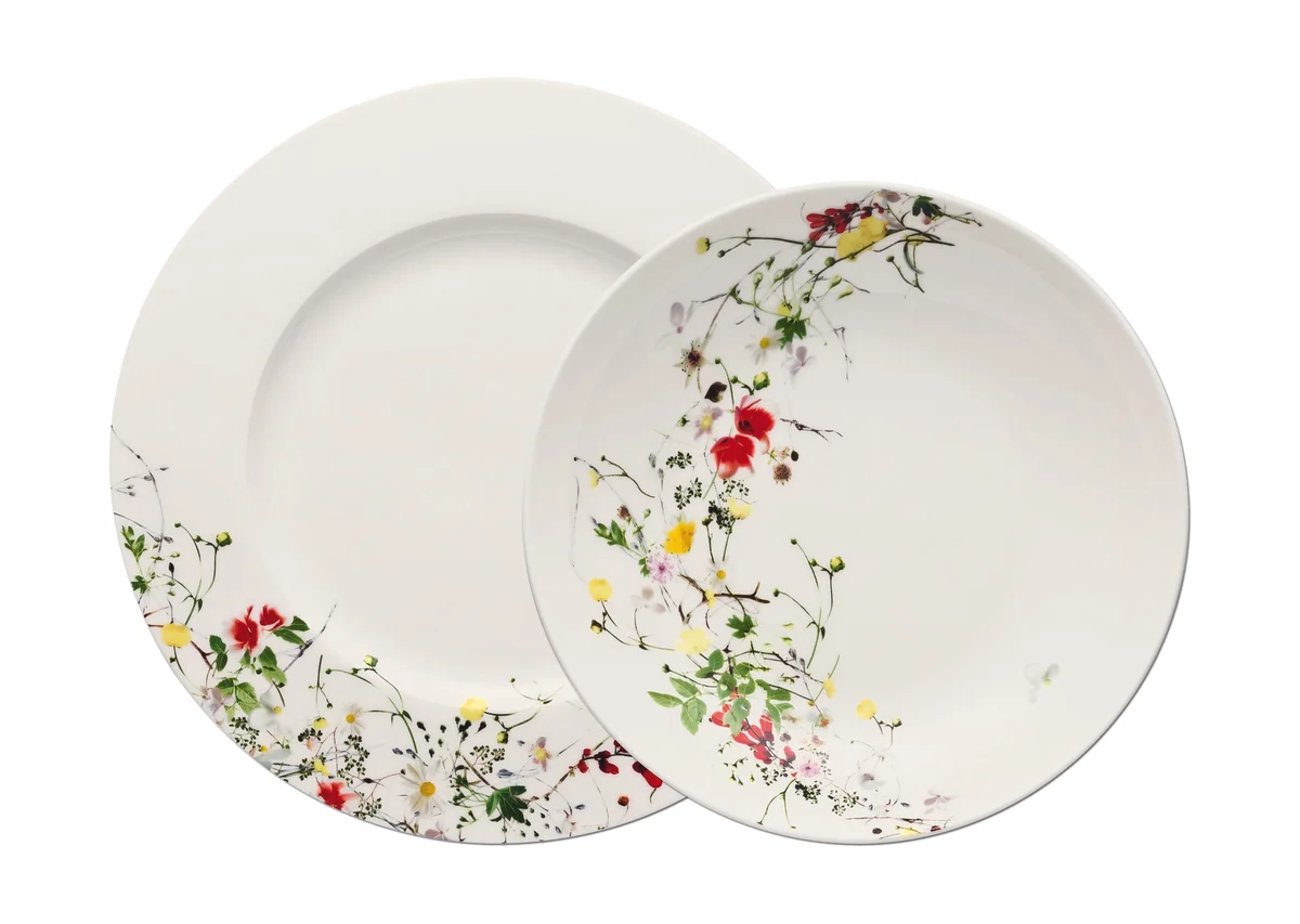 Teller-Set 4-tlg. Brillance Fleurs Sauvages