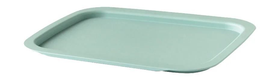 Tablett/Deckel M/L 39x33x2 cm Cestino mint blue