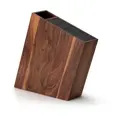 Messerblock m. flex. Einsatz/Behälter Walnuss 31x8x24,5cm Continenta